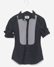 Tailored - Black with Gingham Bib