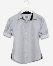Tailored - White with Black Fine Check
