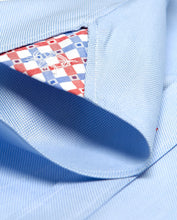 Tailored - Blue Oxford with Red/Blue Contrast Check