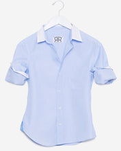 Tailored - Blue Hairline with White Collar and Cuffs