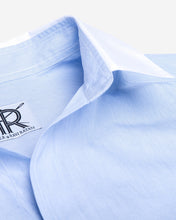 Tailored - Blue Hairline with White Collar and Cuffs