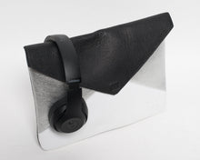 Silver Black Clutch