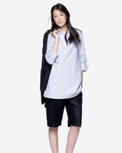 Tunic - White with Black Fine Check
