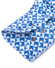 Tailored - Blue Geometric Print