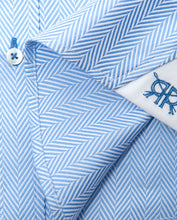 Tailored - Blue Herringbone