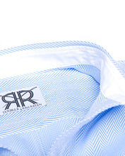 Tailored - Blue Herringbone