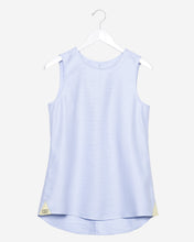 Sleeveless - Blue and White Chevron