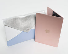Silver and Blue Clutch