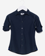 Tailored - Navy with White Stitch