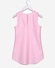 Sleeveless - Pink Diagonal Stripe