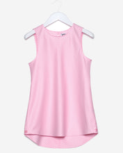 Sleeveless - Pink Diagonal Stripe