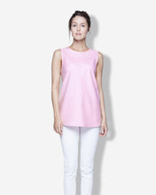Sleeveless - Pink Diagonal Stripe