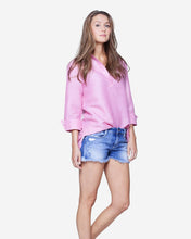 Tunic - Bright Pink Linen