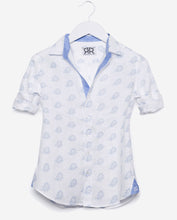 Tailored - Blue Paisley Linen