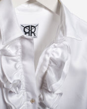 Tailored - White Twill Ruffle